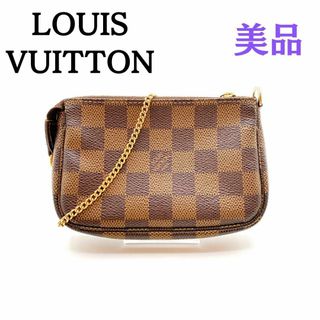 ルイヴィトン(LOUIS VUITTON)のルイヴィトン　ダミエ　ミニポシェットアクセソワール　M58009 エベヌ(ショルダーバッグ)