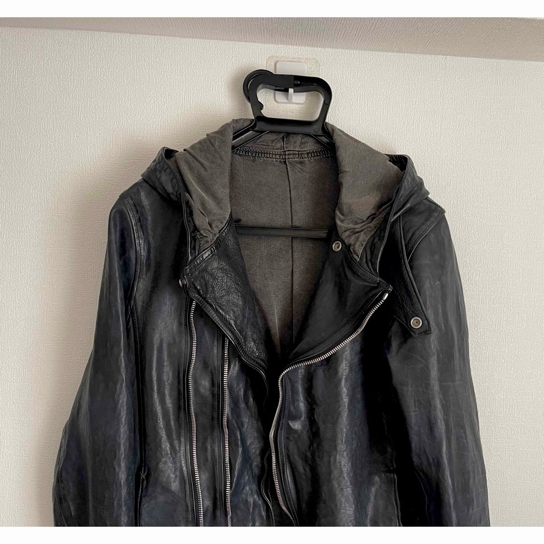 Yohji Yamamoto(ヨウジヤマモト)の【定価約40万】21-22SS ヨウジオム BACKLASH フードジャケット メンズのジャケット/アウター(その他)の商品写真