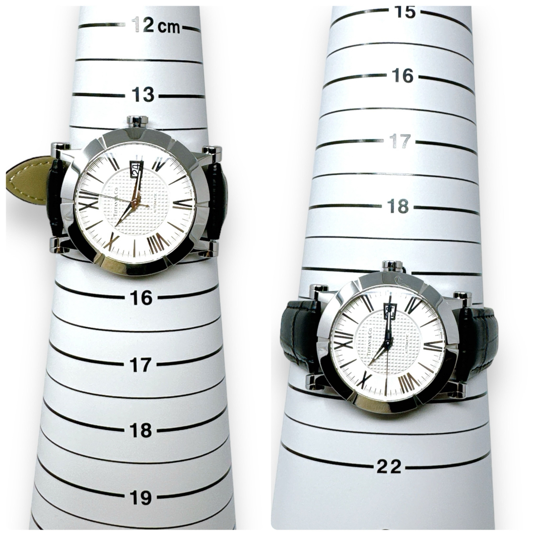 Tiffany & Co.(ティファニー)のティファニー アトラス ジェント Z1000 革ベルト 自動巻き メンズ 時計 メンズの時計(腕時計(アナログ))の商品写真