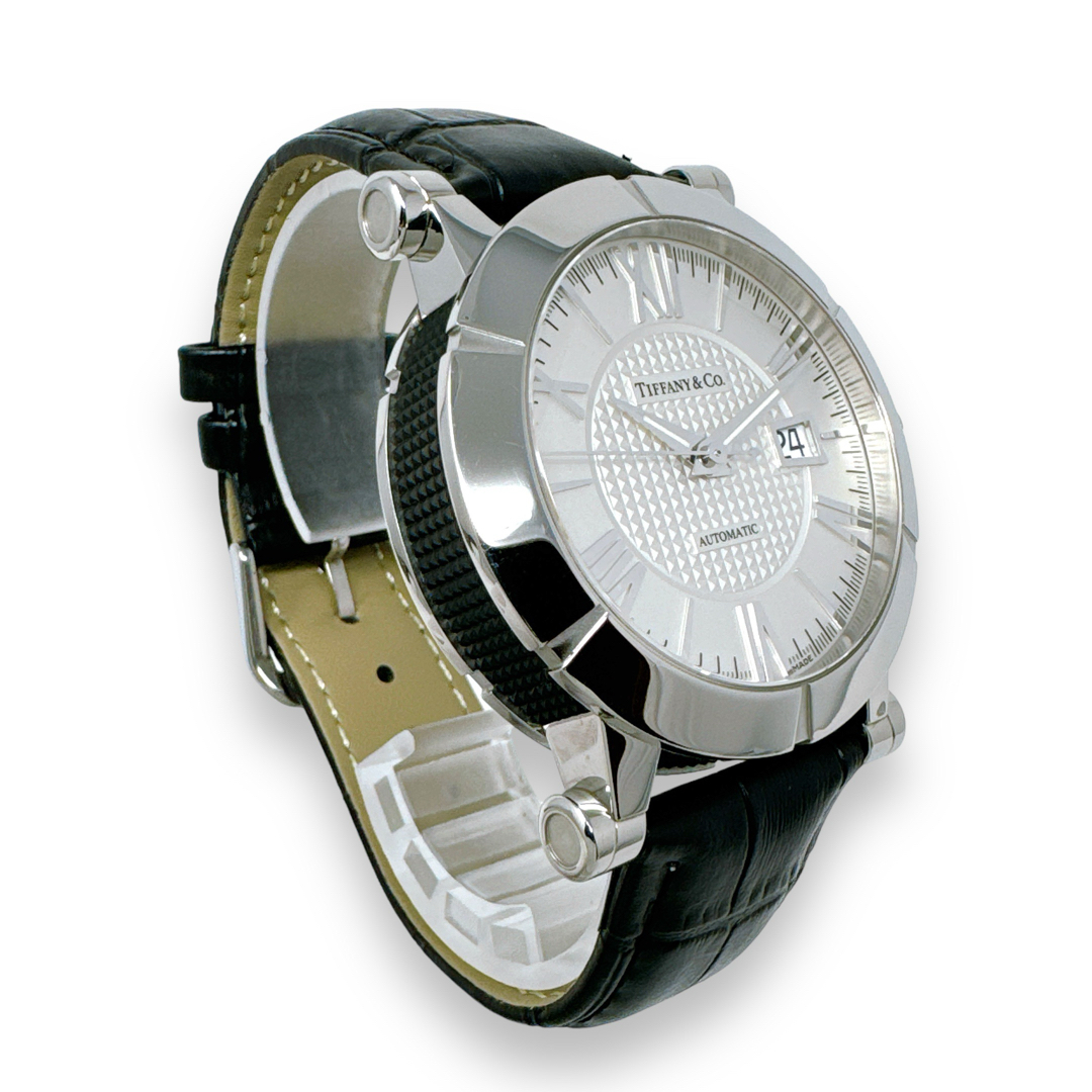 Tiffany & Co.(ティファニー)のティファニー アトラス ジェント Z1000 革ベルト 自動巻き メンズ 時計 メンズの時計(腕時計(アナログ))の商品写真