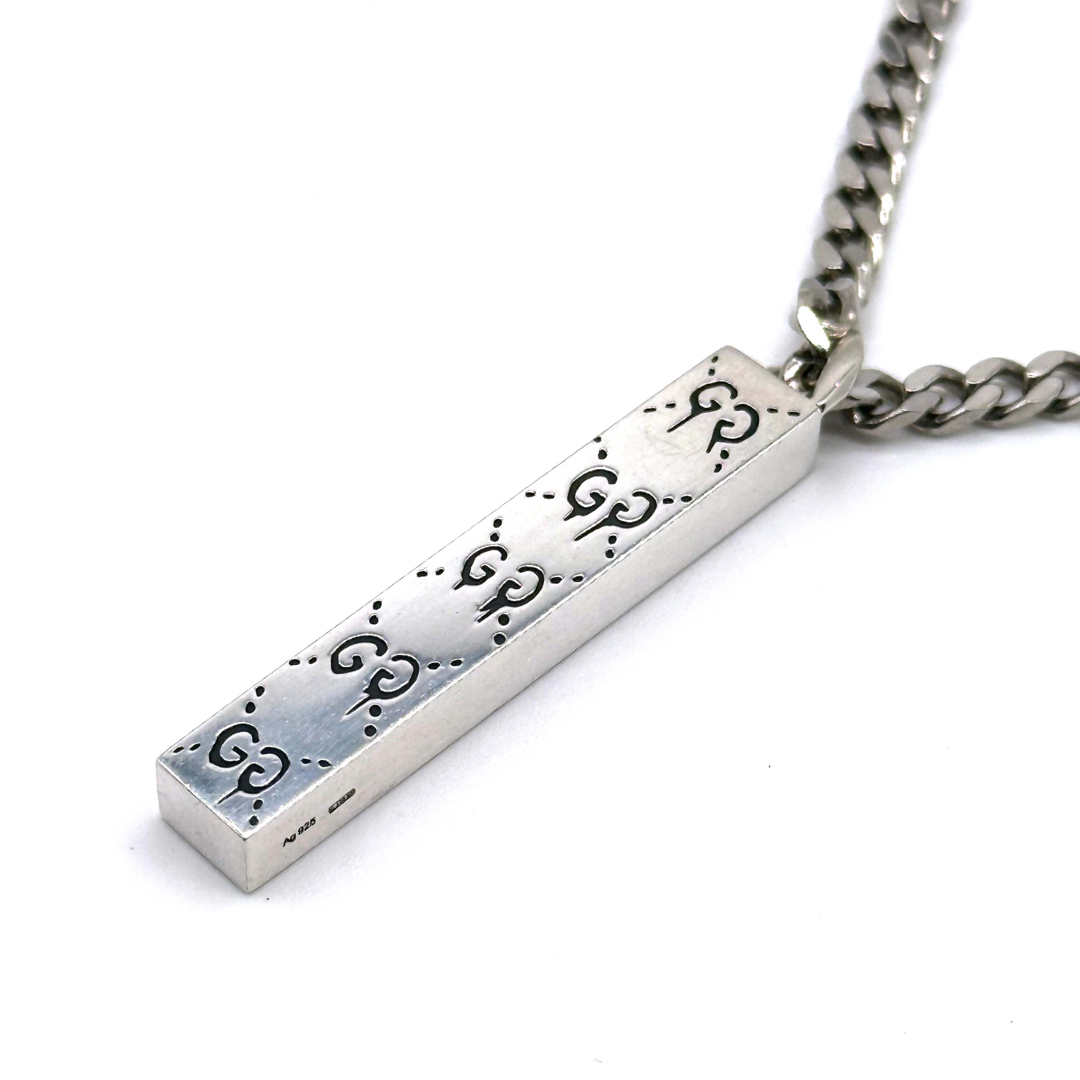 人気のデザイン★GUCCI ゴーストペンダント シルバー ネックレス グッチ ネックレス アクセサリー メンズ レディース ゴースト