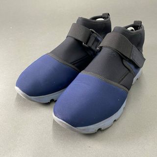 マルニ(Marni)の7b24 MARNI マルニ イタリア製 ネオプレン ベルクロストラップ ハイカットスニーカー シューズ  ネイビー MADE IN ITALY メンズ(スニーカー)