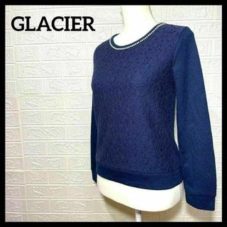 古着　GLACIER グラシア　長袖　カットソー　レディース　レース　トップス(Tシャツ(長袖/七分))