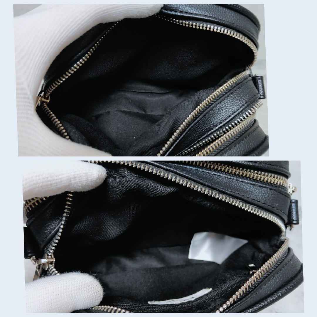 EVRIS(エヴリス)のEVRIS エヴリス ボールチェーンミニショルダーバッグ ブラック レディースのバッグ(ショルダーバッグ)の商品写真