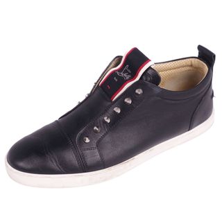 クリスチャンルブタン(Christian Louboutin)のクリスチャンルブタン Christian Louboutin スニーカー スリッポン スパイク スタッズ カーフレザー メンズ 43.5(28.5cm相当) ブラック(スニーカー)