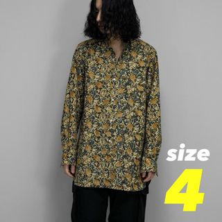 COMOLI - 【19ss/希少サイズ4】comoli レーヨン オープンカラーシャツ