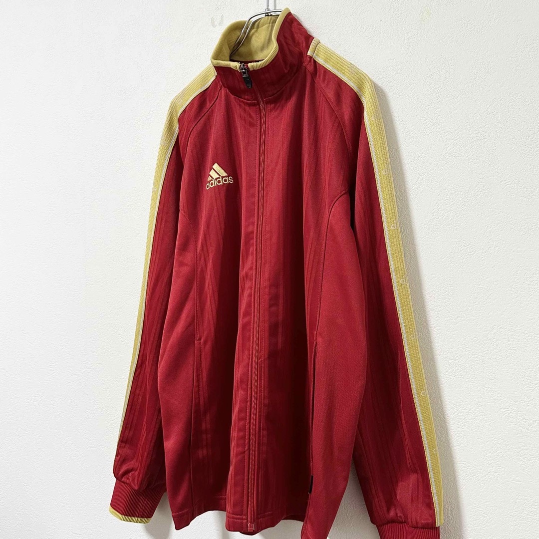 adidas(アディダス)の00s★adidas/アディダス★ジャージ★トラックジャケット★レッド/赤黄★L メンズのトップス(ジャージ)の商品写真