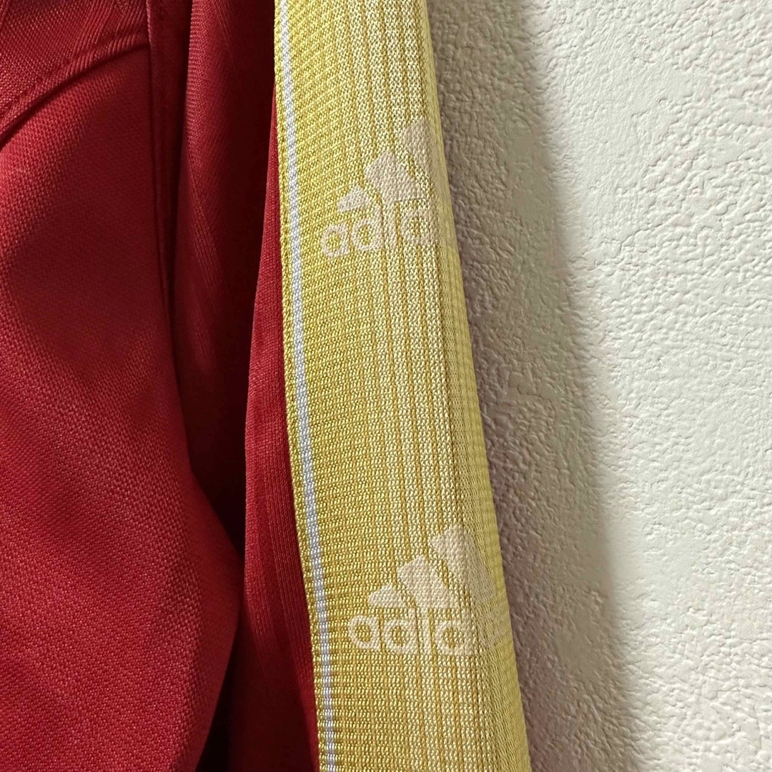 adidas(アディダス)の00s★adidas/アディダス★ジャージ★トラックジャケット★レッド/赤黄★L メンズのトップス(ジャージ)の商品写真