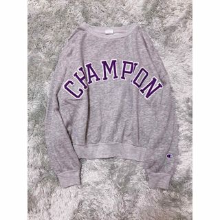 champion 春秋トレーナー ロゴ ライトグレー (トレーナー/スウェット)