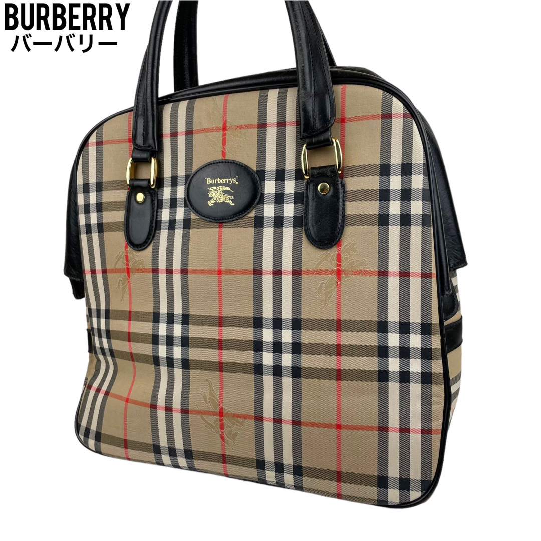 BURBERRY(バーバリー)の✨良品　Burberry バーバリー ハンドバッグ　ノバチェック　シャドーホース レディースのバッグ(ハンドバッグ)の商品写真