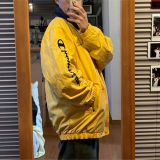 CHAMPION チャンピオンブルゾンXL イエロー 【古着】【中古】