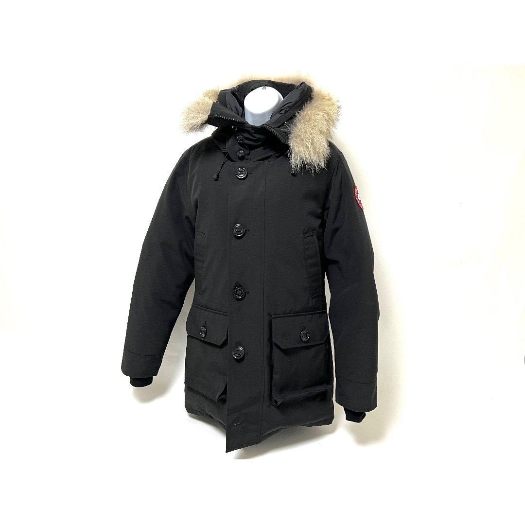 CANADA GOOSE カナダグース ダウンジャケット BROOKFIELD PARKA ブルックフィールド パーカー メンズ ブラック サイズ：S フード ファー 2300JM R 美品