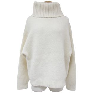 アグ(UGG)の美品 UGG アグ ニット セーター ホワイト 白 サイズ:XS プルオーバー 長袖 ロールネック ハイネック リブ アルパカ ウール トップス シンプル【レディース】【中古】(ニット/セーター)