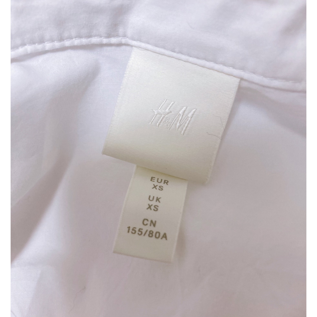 ZARA(ザラ)のビッグシルエットシャツ ロングシャツワンピース 白ホワイト オーバーサイズシャツ レディースのトップス(シャツ/ブラウス(長袖/七分))の商品写真