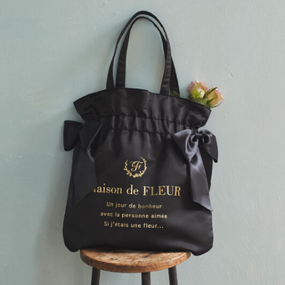 Maison de FLEUR - メゾンドフルールMaison de FLEUR ダブルリボンギャザートートバッグ