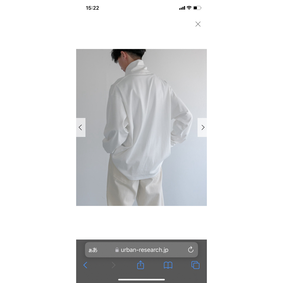 URBAN RESEARCH(アーバンリサーチ)のurban research  WEB/一部店舗限定 タートルネックカットソー メンズのトップス(Tシャツ/カットソー(七分/長袖))の商品写真
