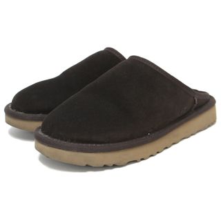 アグ(UGG)のUGG アグ サイズ:23.0cm スリッポン クラシック スリッポン Classic Slip-On シープスキン ウール ブラウン シューズ 靴 ブランド【レディース】【中古】(スリッポン/モカシン)