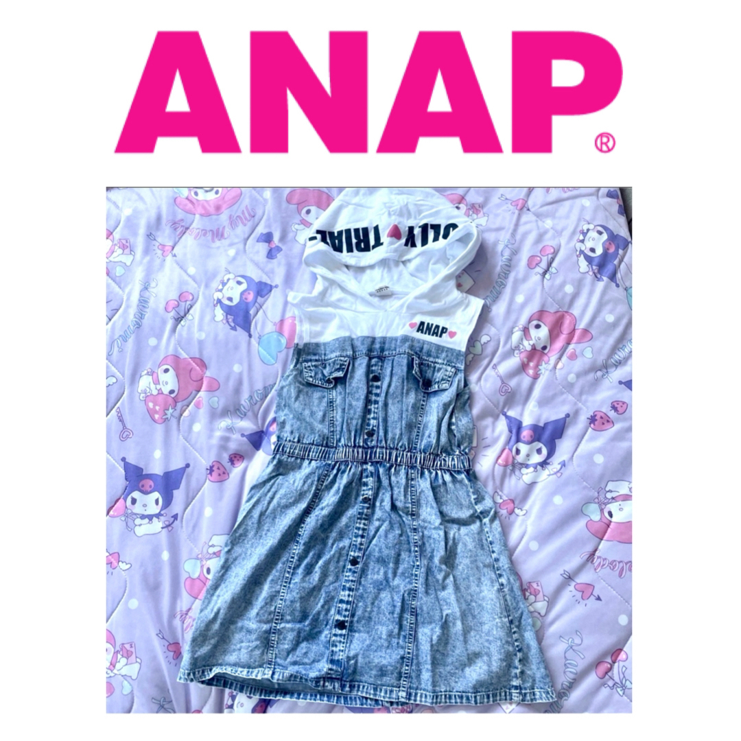 ANAP Kids(アナップキッズ)のANAP kids  Lサイズ　ワンピース キッズ/ベビー/マタニティのキッズ服女の子用(90cm~)(ワンピース)の商品写真