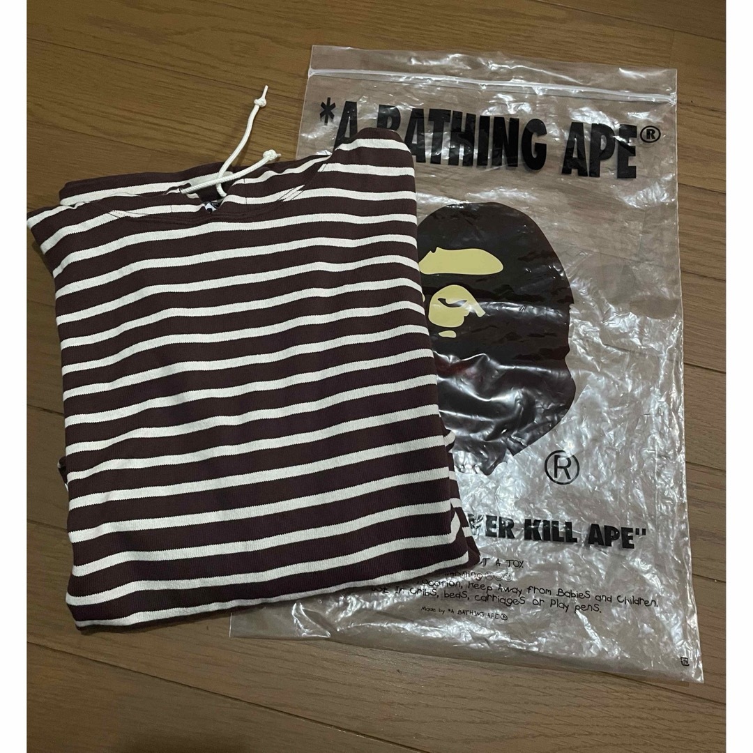 A BATHING APE - BAPE ボーダーパーカーの通販 by mmp.shop｜ア