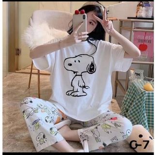 ♥新品タグ付き♥SNOOPY 半袖パジャマ上下セット ルームウェア XXL 01