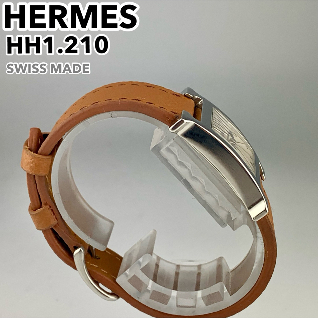 [美品] HERMES エルメス Hウォッチ HH1.210腕時計 新品電池