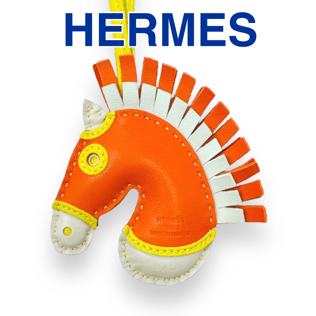 Hermes(エルメス)のエルメス レザー ジージー カマイユ オレンジ チャーム レディース ブランド レディースのアクセサリー(チャーム)の商品写真