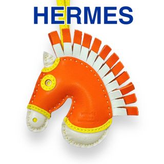 エルメス(Hermes)のエルメス レザー ジージー カマイユ オレンジ チャーム レディース ブランド(チャーム)