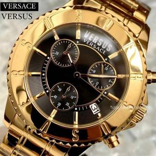 ヴェルサーチ 時計(メンズ)（ゴールド/金色系）の通販 90点 | VERSACE