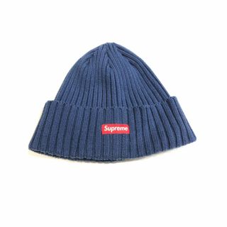 022042● SUPREME COTTON BEANIE ネイビー (ニット帽/ビーニー)