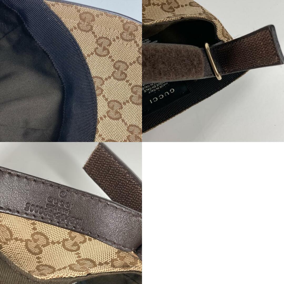 Gucci(グッチ)のグッチ GUCCI GG 200035 シェリーライン 帽子 キャップ帽 ベースボール キャップ ポリエステル ベージュ 美品 メンズの帽子(キャップ)の商品写真