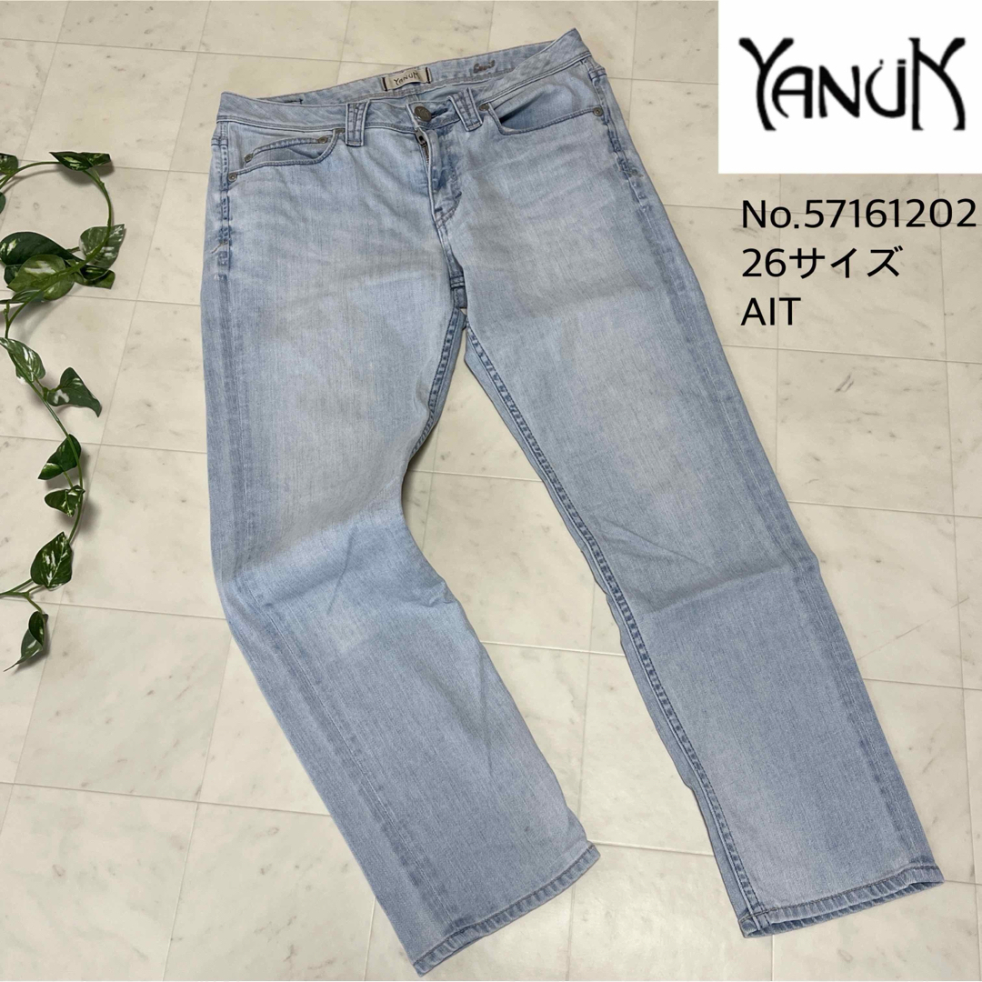 YANUK(ヤヌーク)の★YANUK★ヤヌークボーイズクロップ デニム26サイズ レディースのパンツ(デニム/ジーンズ)の商品写真