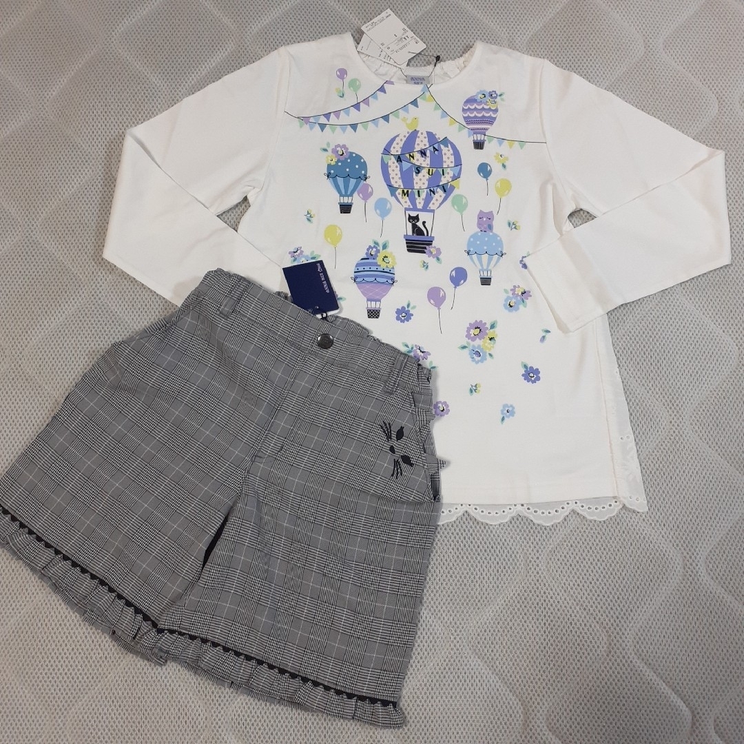 ANNA SUI mini(アナスイミニ)の【新品】　アナスイミニ　Tシャツ　ショートパンツ キッズ/ベビー/マタニティのキッズ服女の子用(90cm~)(パンツ/スパッツ)の商品写真