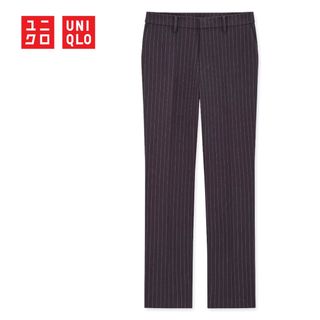 ユニクロ(UNIQLO)のヒートテック ヒートテックスマートスリムストレートパンツ 2WAY ストライプ (その他)