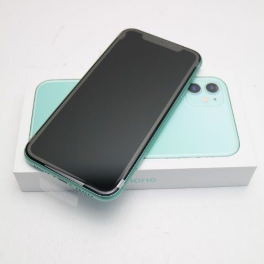 iPhone(アイフォーン)の新品 SIMフリー iPhone 11 256GB グリーン  M222 スマホ/家電/カメラのスマートフォン/携帯電話(スマートフォン本体)の商品写真