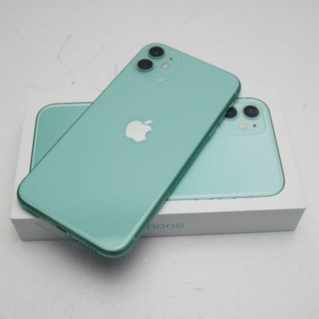 iPhone(アイフォーン)の新品 SIMフリー iPhone 11 256GB グリーン  M222 スマホ/家電/カメラのスマートフォン/携帯電話(スマートフォン本体)の商品写真