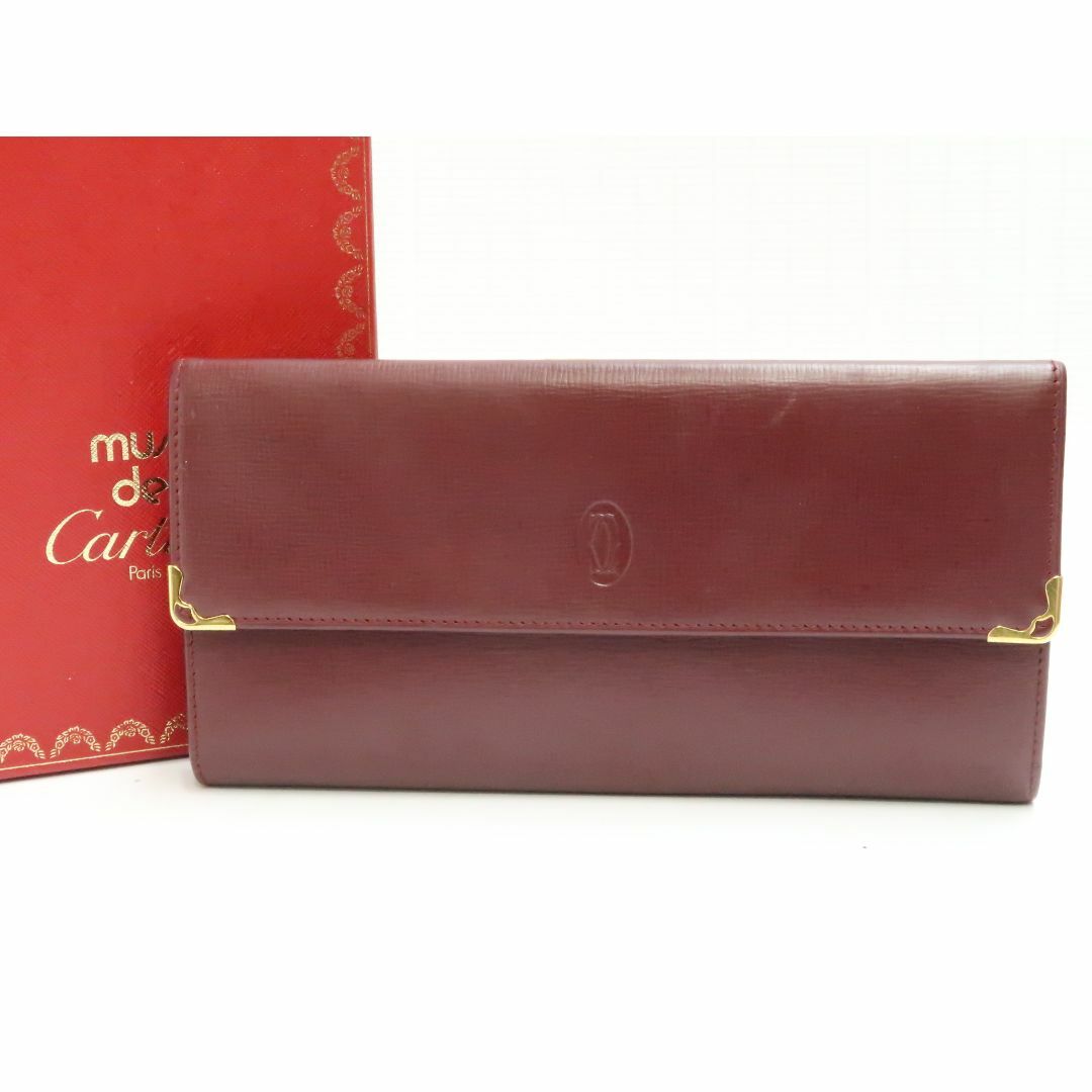 Cartier(カルティエ)のカルティエ　がま口コインケース　　レザー　長財布　　18679612 レディースのファッション小物(財布)の商品写真