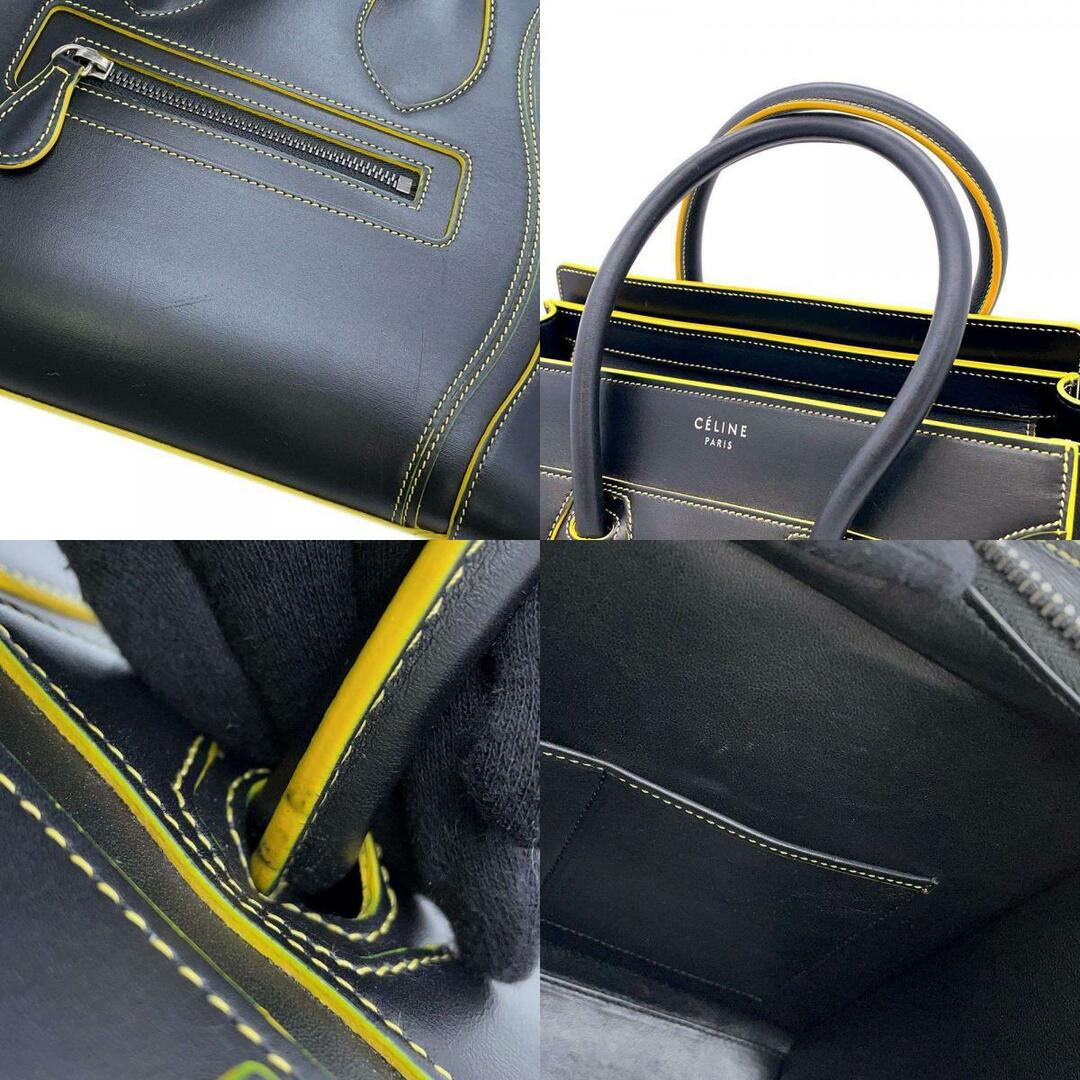 celine(セリーヌ)のセリーヌ ハンドバッグ ラゲージ マイクロデボスショッパー レザー 167793 CELINE バッグ 黒 レディースのバッグ(ハンドバッグ)の商品写真