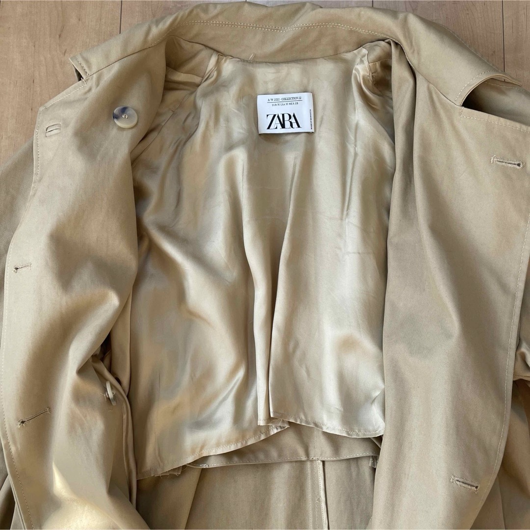 ZARA(ザラ)のzara 2022awCollection ロングステンカラーコート レディースのジャケット/アウター(ロングコート)の商品写真