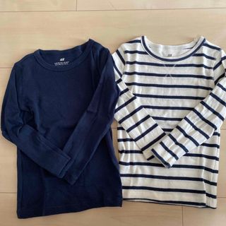 エイチアンドエム(H&M)のH&M ロンT 肌着　2枚(Tシャツ/カットソー)