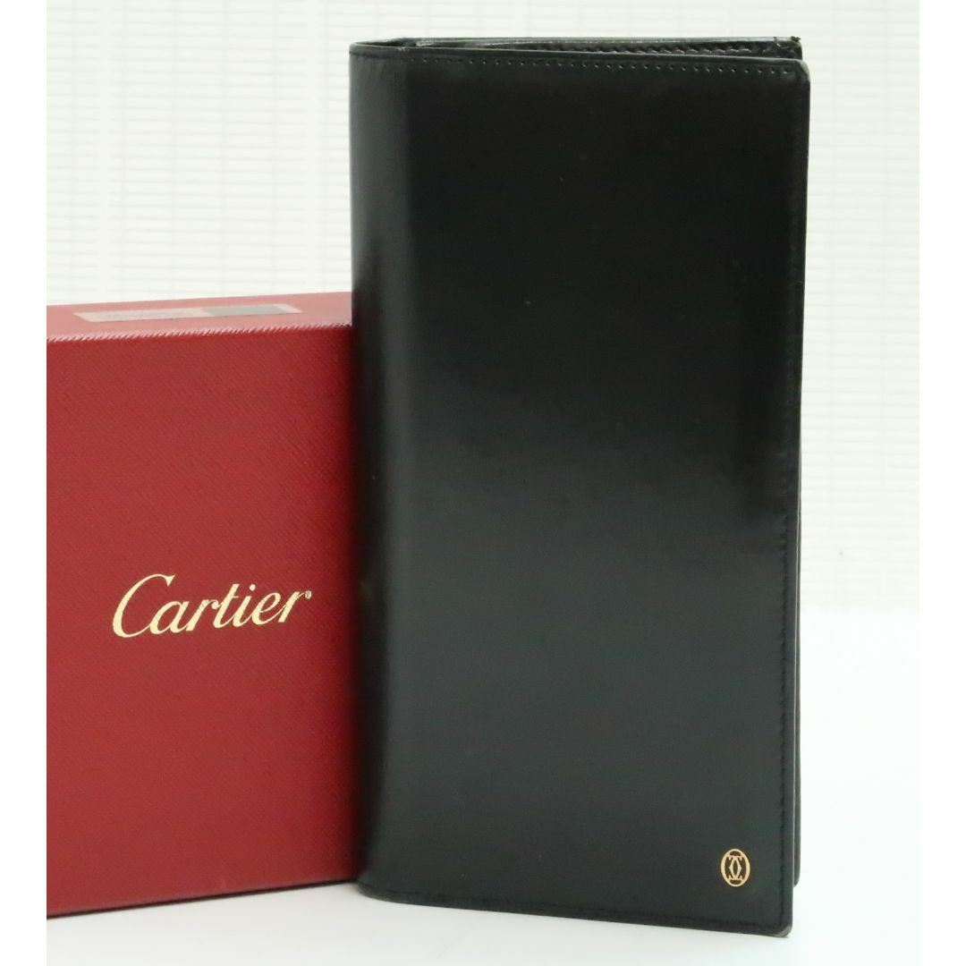 Cartier(カルティエ)のカルティエ　パシャ　黒色系　ボックスカーフ　財布　　18679613 メンズのファッション小物(長財布)の商品写真