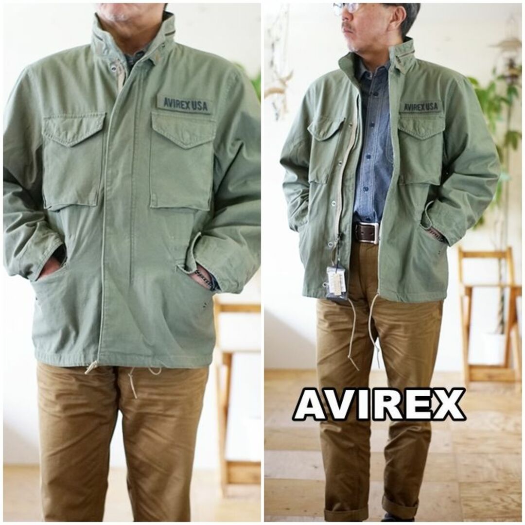 AVIREX(アヴィレックス)のAVIREX アビレックス　 M-65ミリタリーフィールドジャケット　L メンズのジャケット/アウター(ミリタリージャケット)の商品写真