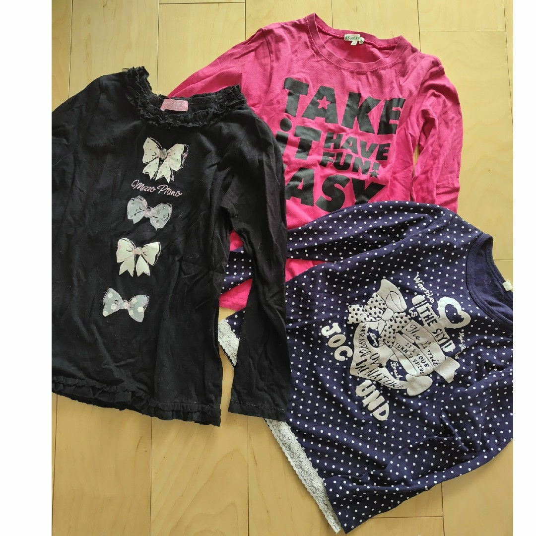 3can4on(サンカンシオン)の長袖3着140 キッズ/ベビー/マタニティのキッズ服女の子用(90cm~)(Tシャツ/カットソー)の商品写真