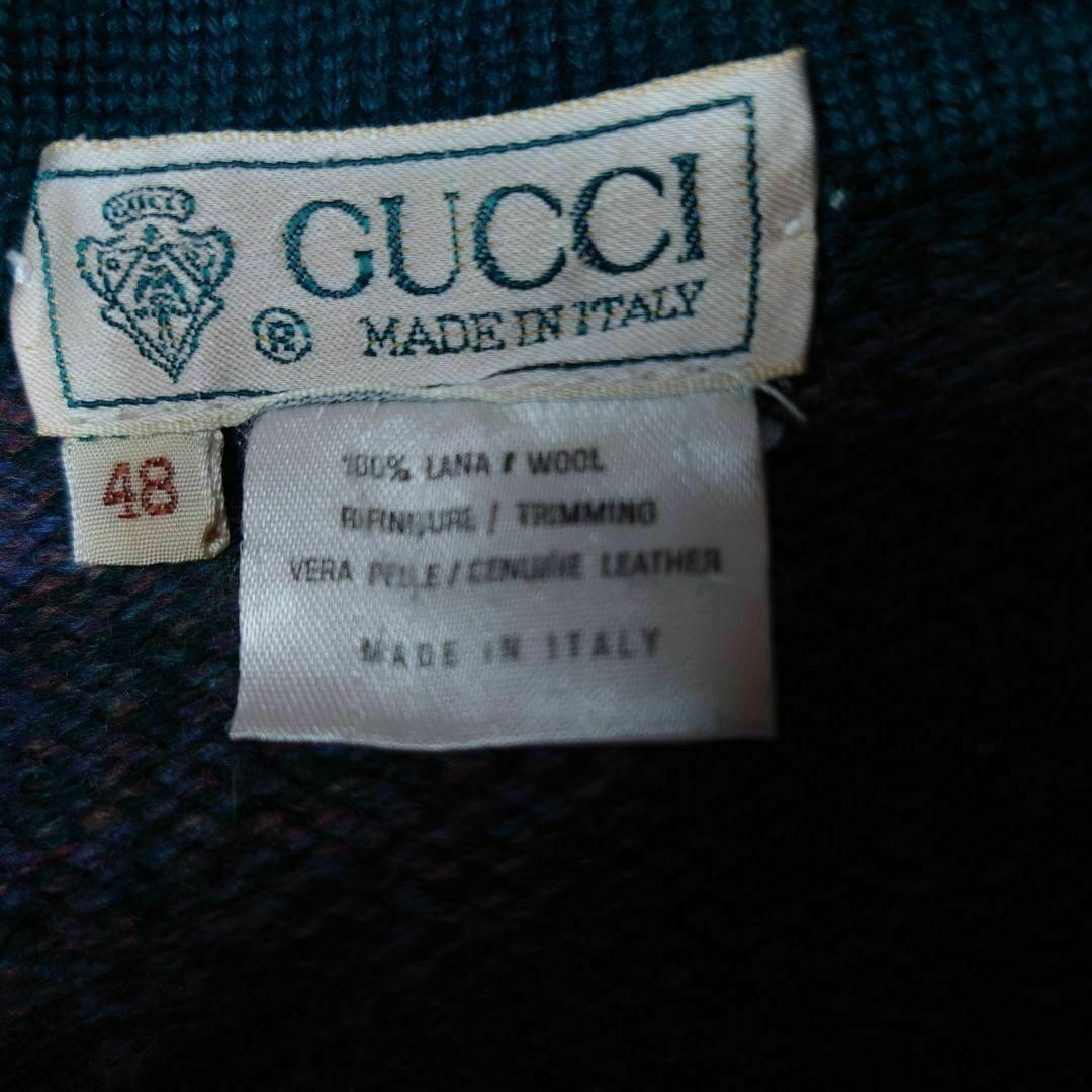 Gucci(グッチ)のイタリア製　70s 80s OLD GUCCI　ニットセーター　オールドグッチ メンズのトップス(ニット/セーター)の商品写真