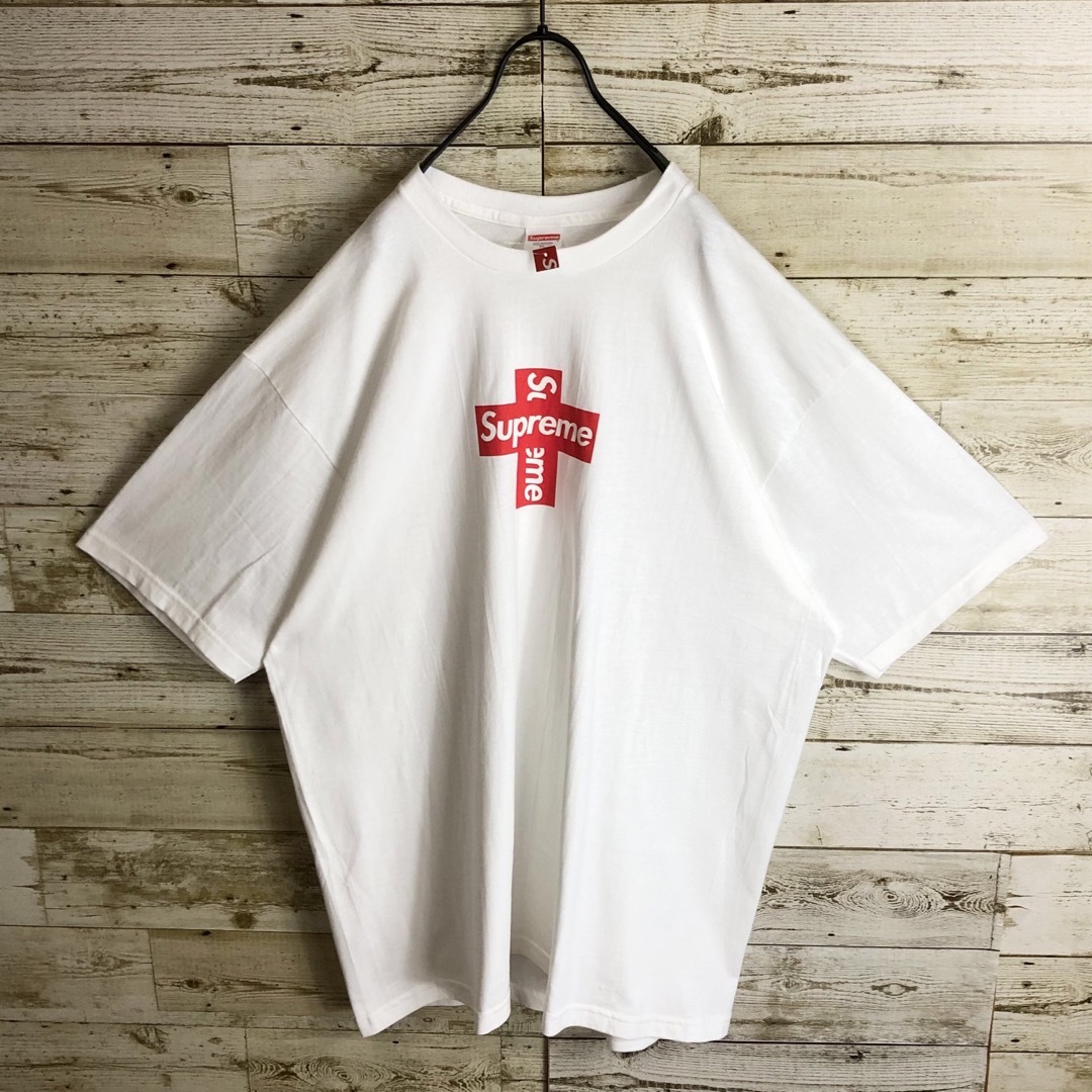 Supreme(シュプリーム)の未使用タグ付き Supreme シュプリーム tシャツ クロスボックスロゴ入り メンズのトップス(Tシャツ/カットソー(半袖/袖なし))の商品写真