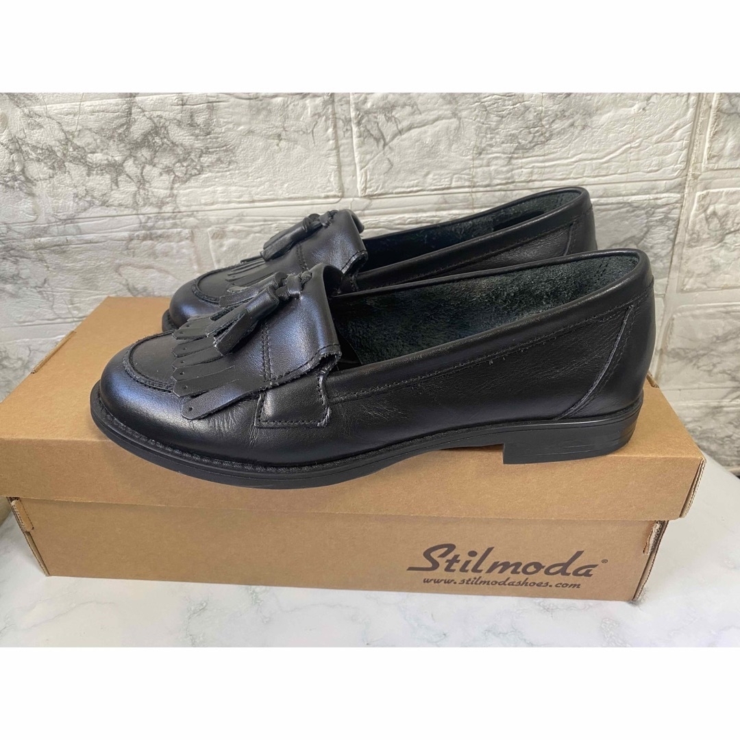 STILMODA(スティルモーダ)のスティルモーダ キルティタンタッセルローファー リアルレザー  レディースの靴/シューズ(ローファー/革靴)の商品写真