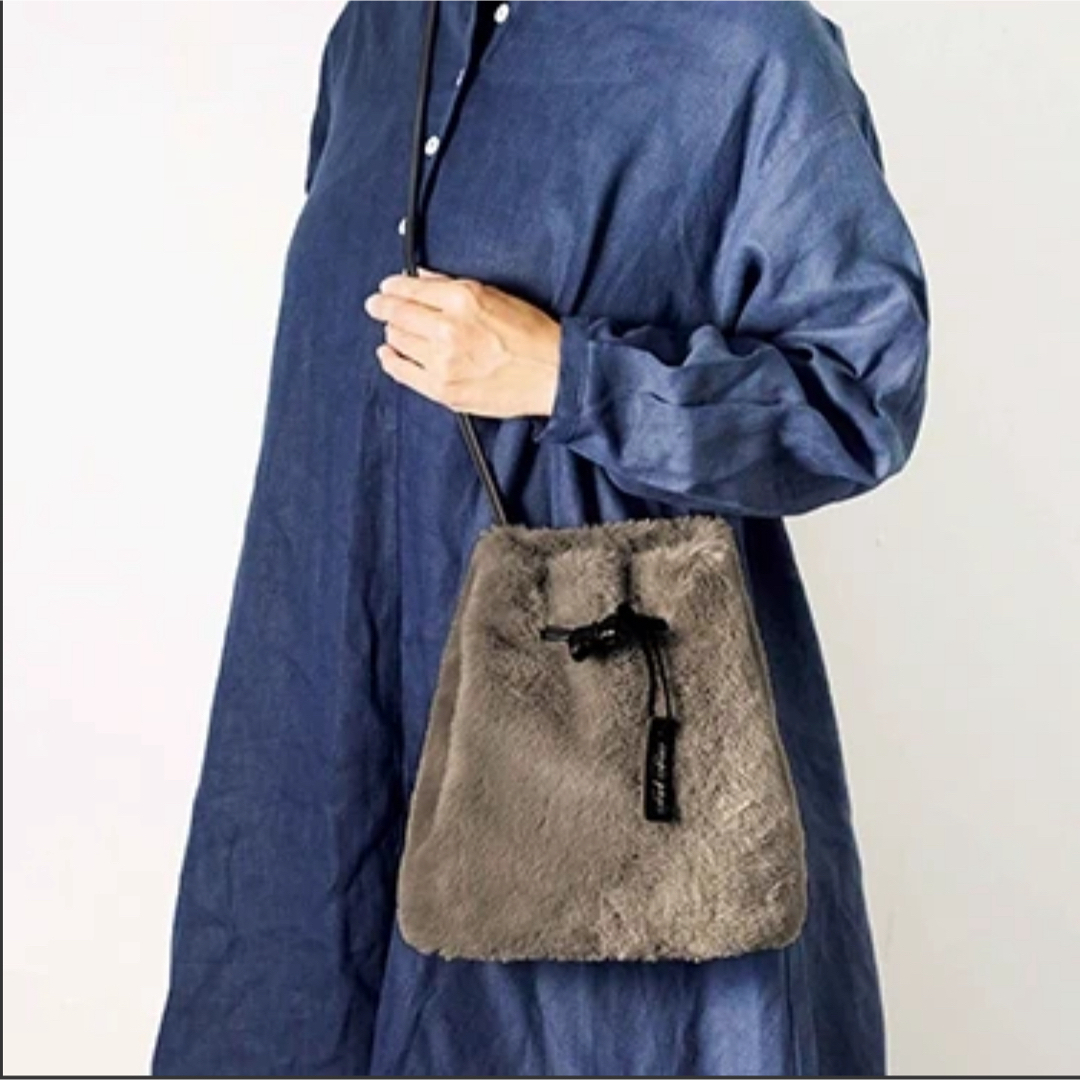 リンネル3月号通常号 巾着バッグ レディースのバッグ(ショルダーバッグ)の商品写真