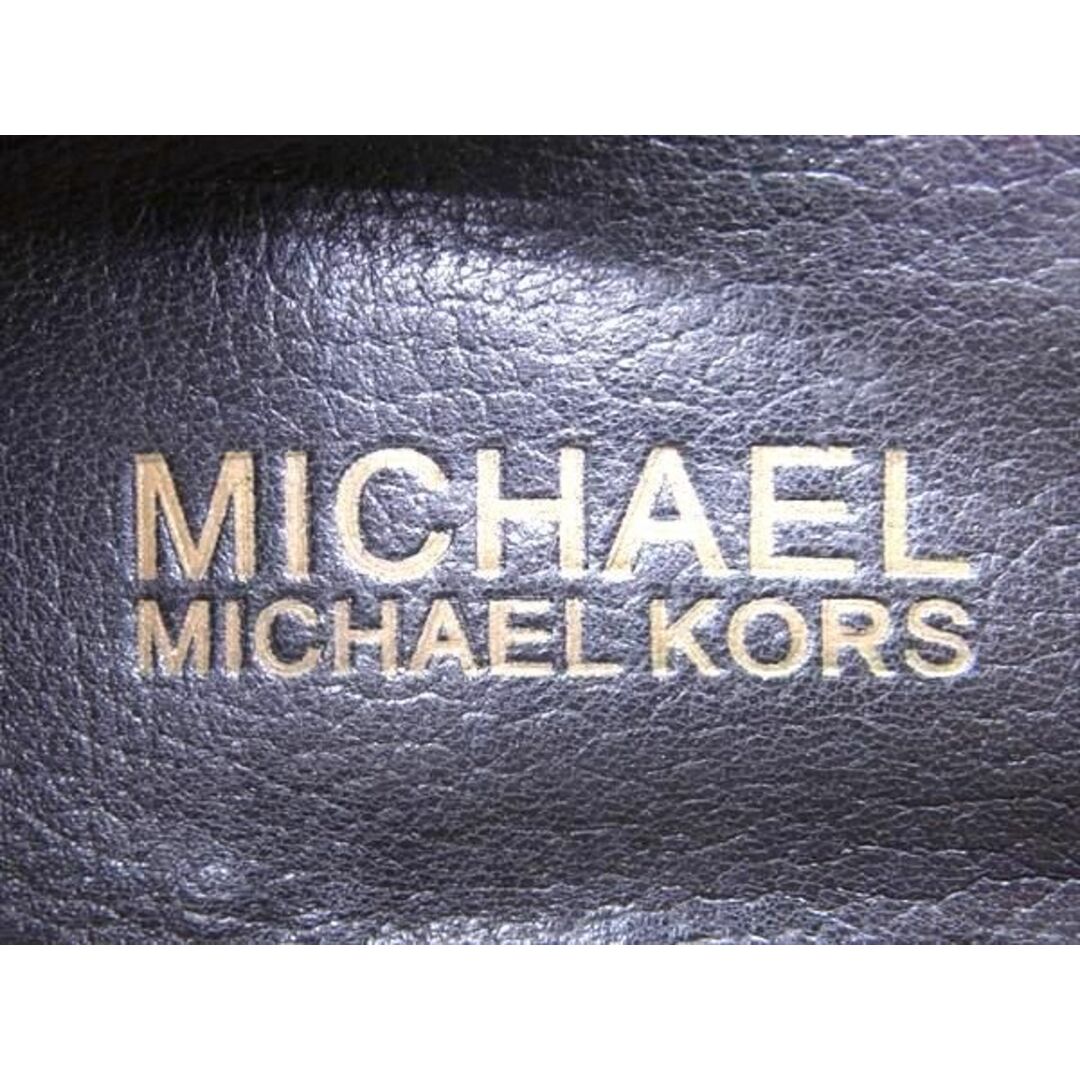 Michael Kors(マイケルコース)の■美品■ MICHAEL KORS マイケルコース レザー オープントゥ パンプス ヒール サイズ 8M(約25.0cm) 靴 シューズ ブラック系 DD0708 レディースのファッション小物(その他)の商品写真