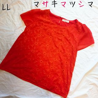 マサキマツシマ(MASAKI MATSUSHIMA)のマツシママサキ レディース ブラウス 花柄 刺繍 半袖(シャツ/ブラウス(半袖/袖なし))