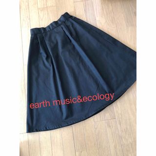 アースミュージックアンドエコロジー(earth music & ecology)のearth music&ecology レディース　ボトムス　スカート　ブラック(ロングスカート)