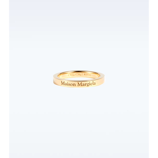 マルタンマルジェラ(Maison Martin Margiela)の新品 メゾンマルジェラ ゴールド リング 指輪 13.5号 ロゴ刻印 S925(リング(指輪))